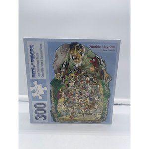 Bits and Pieces Zombie Mayhem Puzzle by Len Epstein 300 PC Sealed Halloween Horr